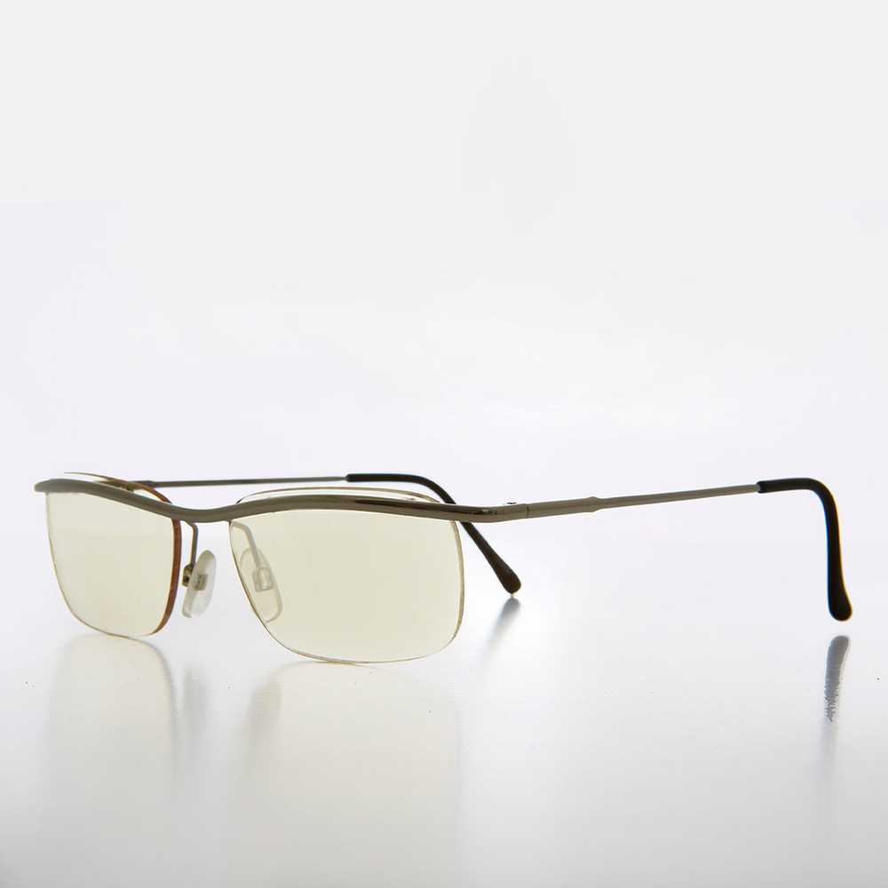 Rimless Y2k Sleek Rectangle Vintage Sunglasses - … - image 7