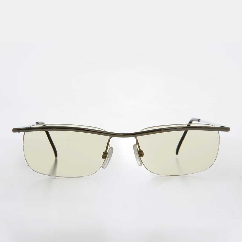 Rimless Y2k Sleek Rectangle Vintage Sunglasses - … - image 8