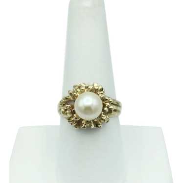 14K Pearl "Fountain" Ring