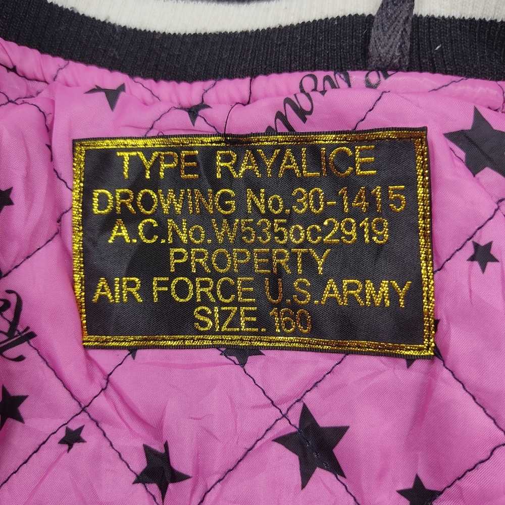 Vintage Rayalice Varsity Black US Air Force Bombe… - image 5