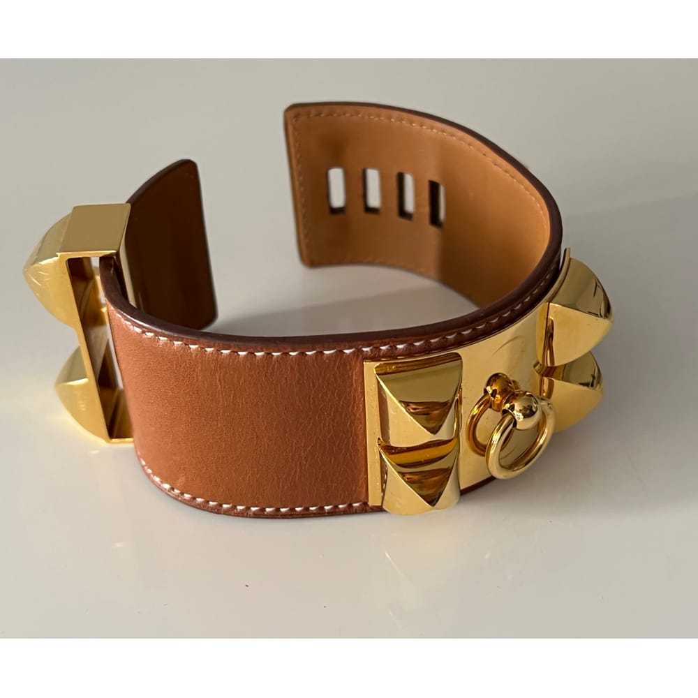 Hermès Leather bracelet - image 7