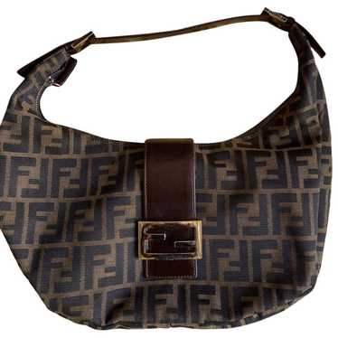 Fendi Croissant cloth handbag