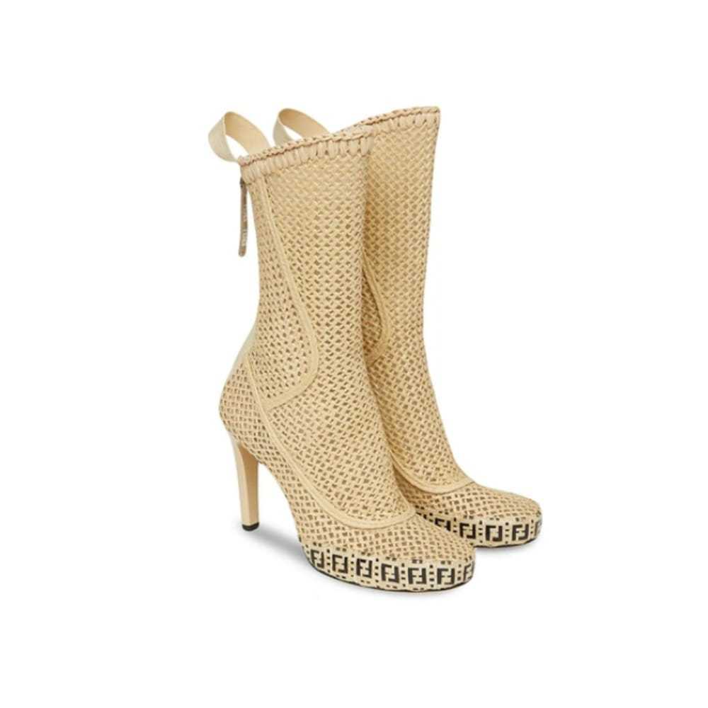 fendi leather ankle boots