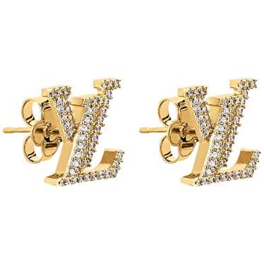 LOUIS VUITTON Puce Enplant Earrings/Earrings K18YG Yellow Gold