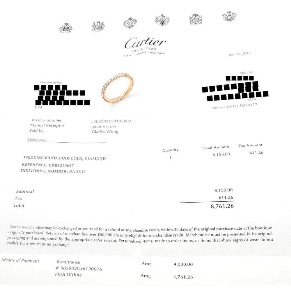 Cartier Pink gold ring - image 3