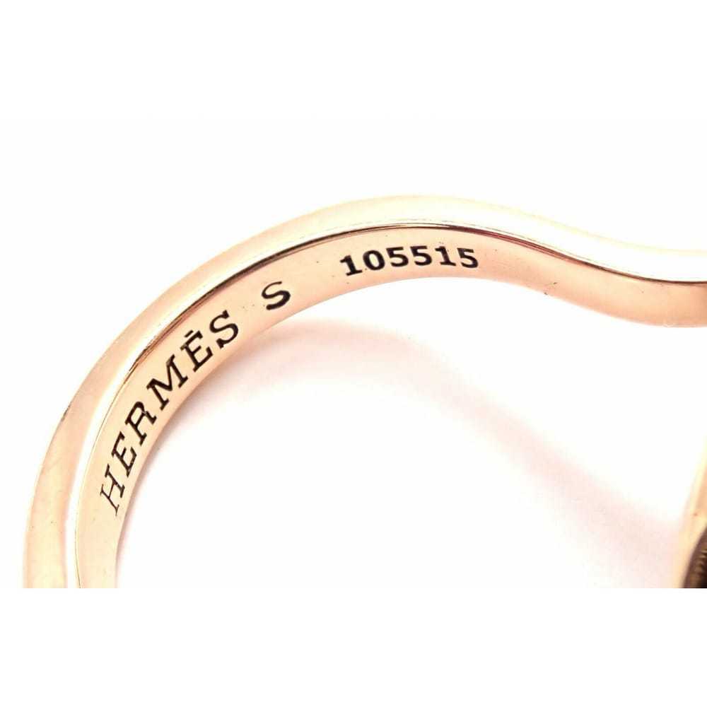Hermès Pink gold ring - image 10