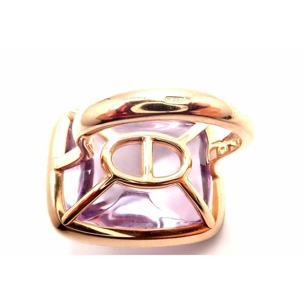 Hermès Pink gold ring - image 11