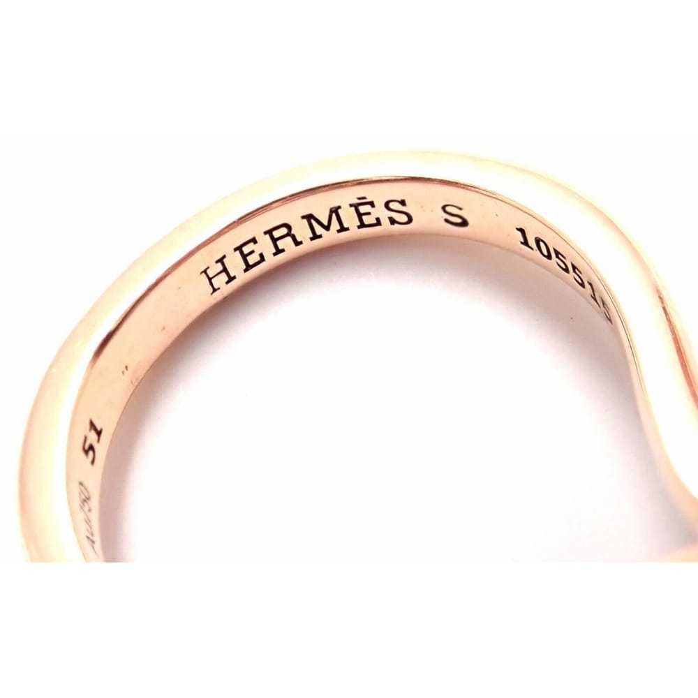 Hermès Pink gold ring - image 2