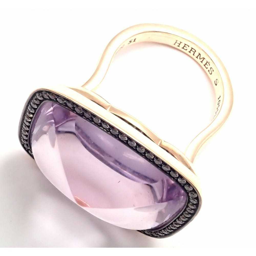 Hermès Pink gold ring - image 6