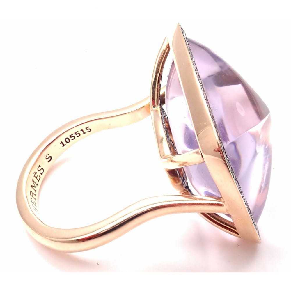 Hermès Pink gold ring - image 7