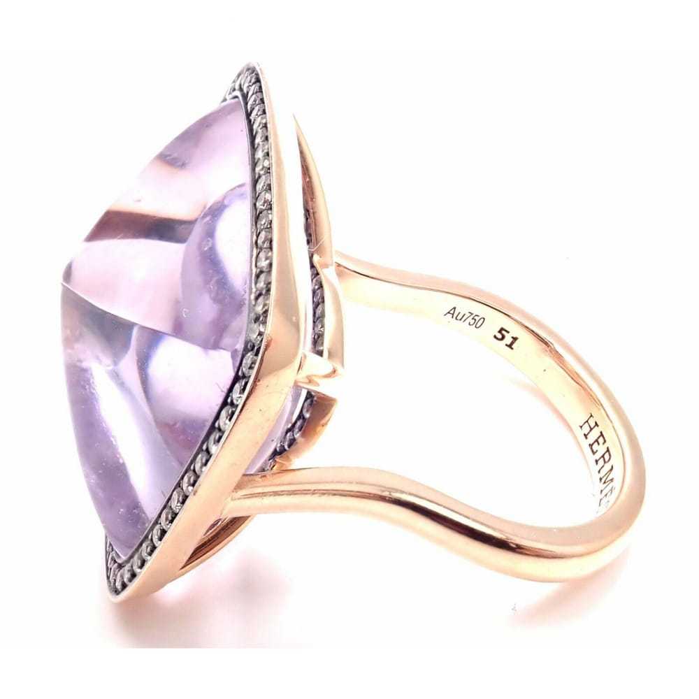 Hermès Pink gold ring - image 8