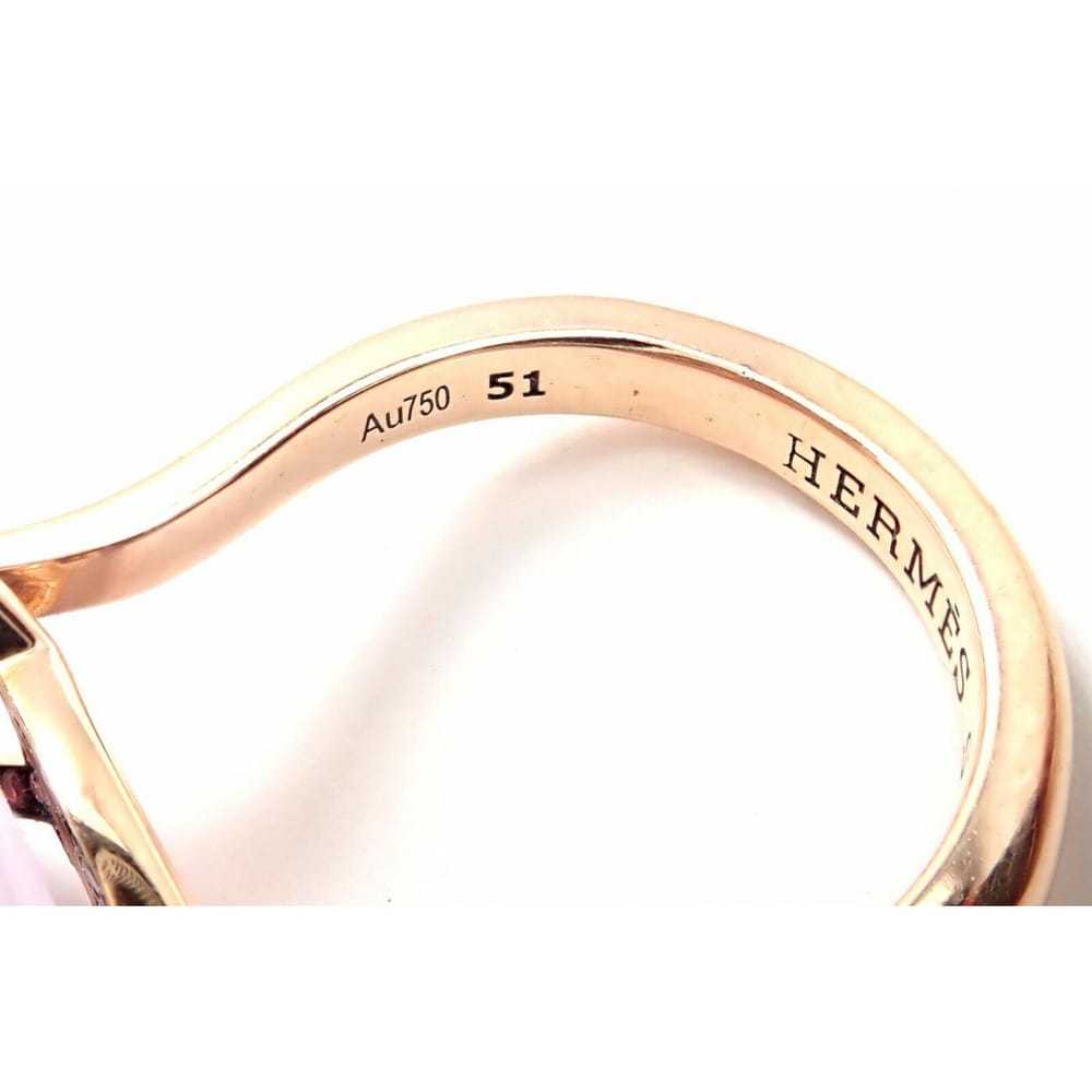 Hermès Pink gold ring - image 9