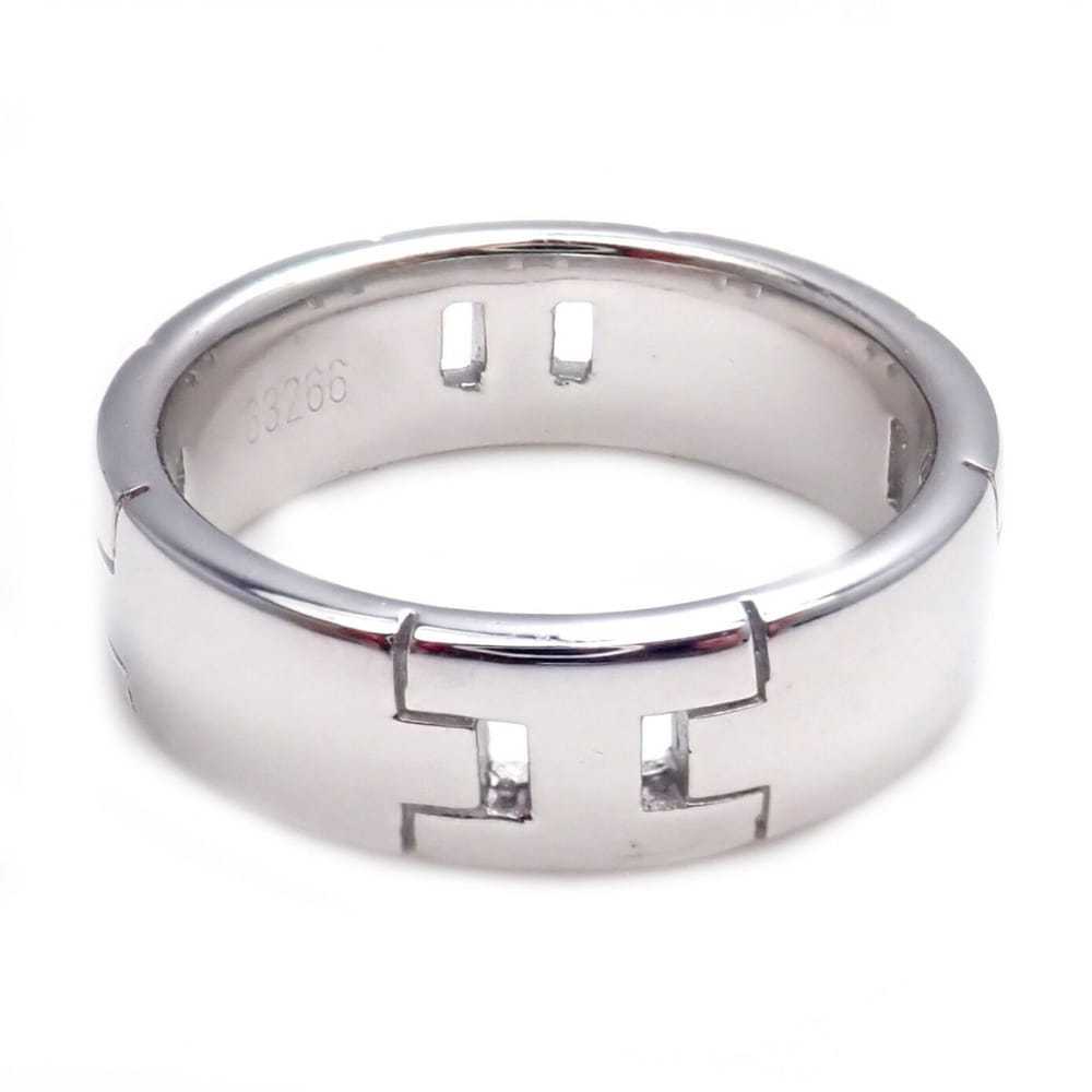 Hermès White gold ring - image 2