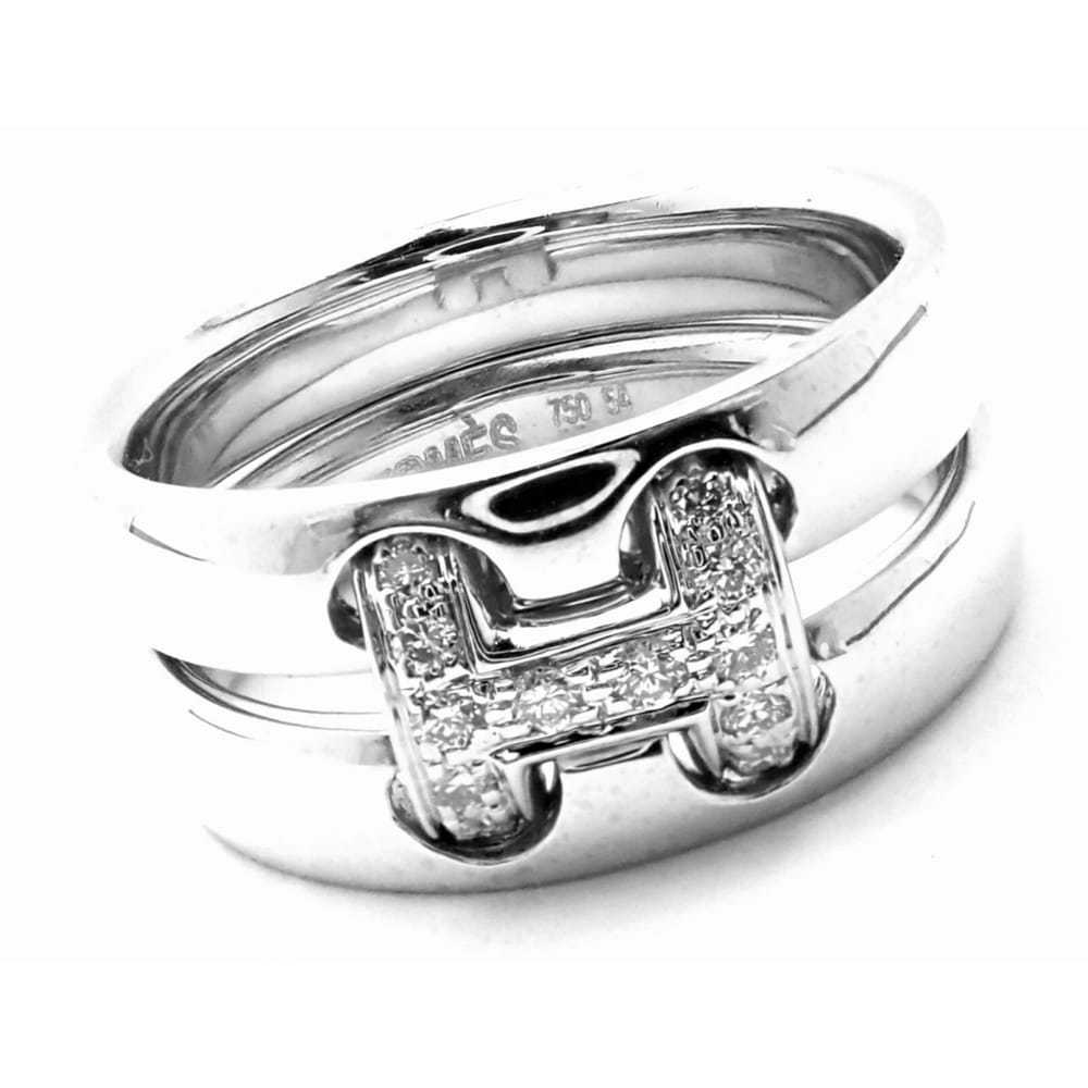 Hermès White gold ring - image 1