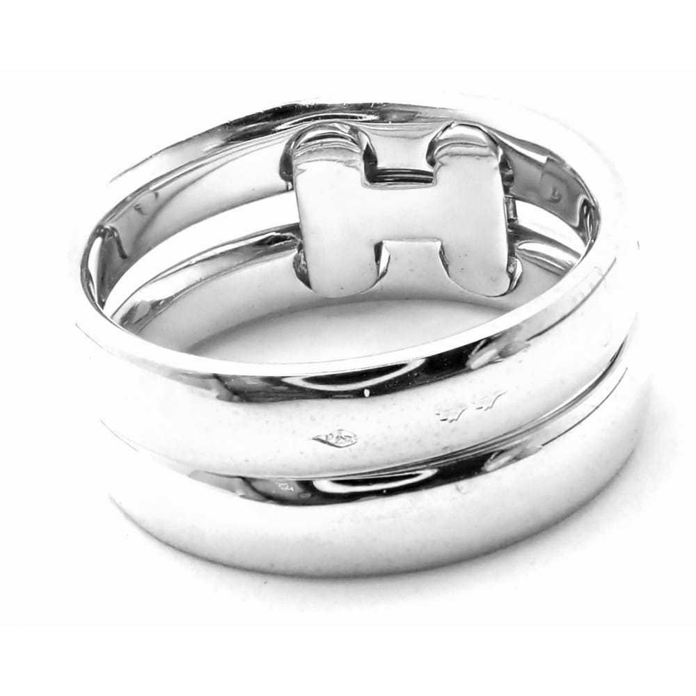 Hermès White gold ring - image 3