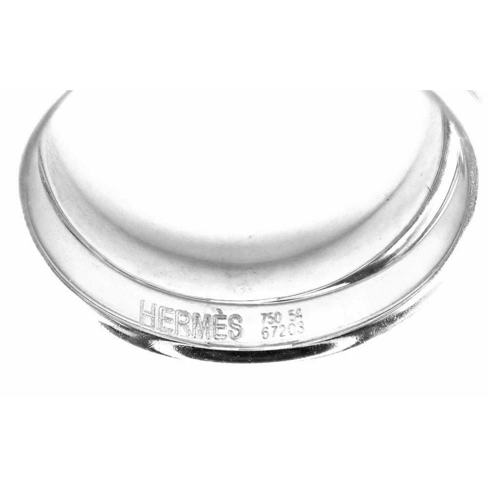 Hermès White gold ring - image 4