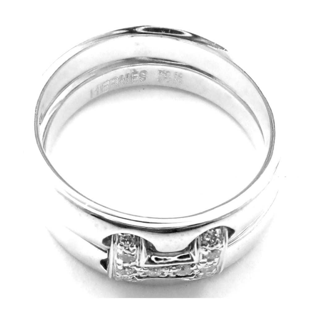 Hermès White gold ring - image 5