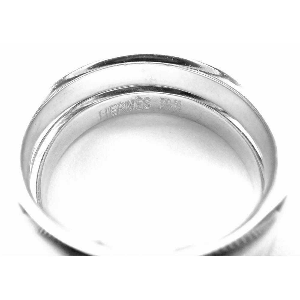 Hermès White gold ring - image 6