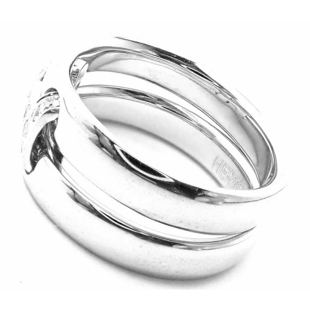 Hermès White gold ring - image 7