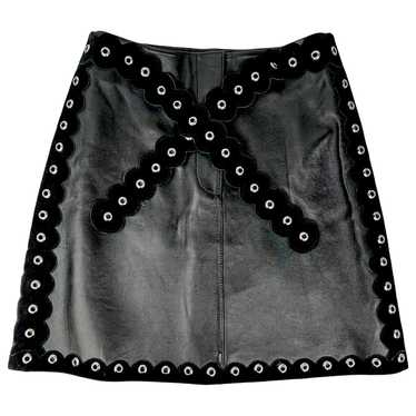 Maje Leather mini skirt
