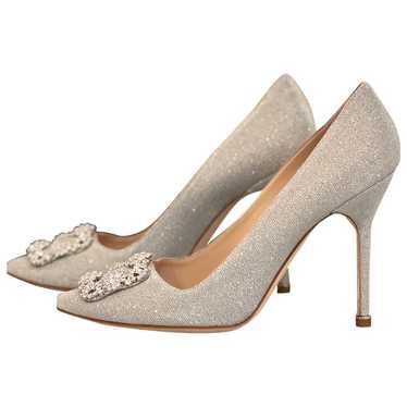 Manolo Blahnik Glitter heels - image 1