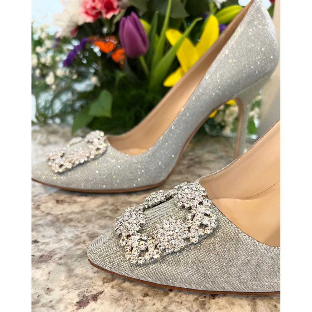 Manolo Blahnik Glitter heels - image 6