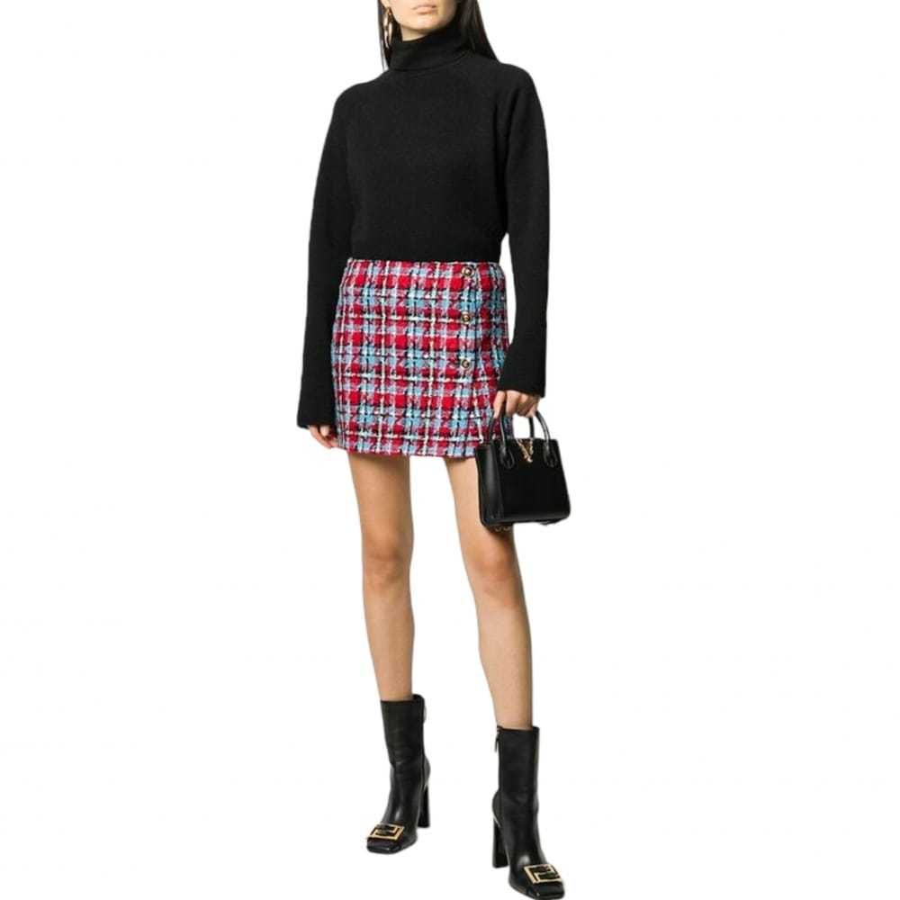 Versace Wool mini skirt - image 2