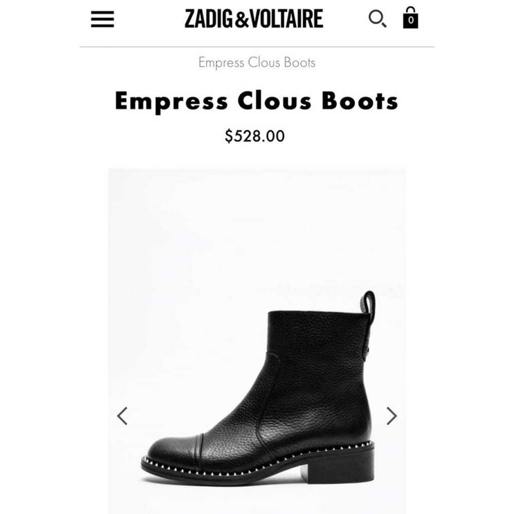 Zadig & Voltaire Leather ankle boots - image 6