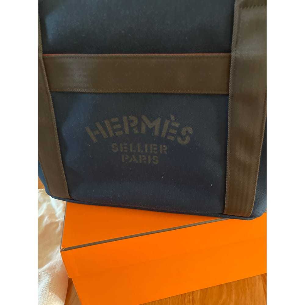 Hermès Garden Party cloth handbag - image 7