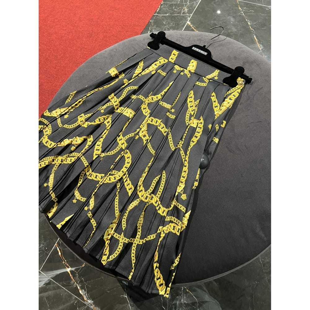 Versace Silk mid-length skirt - image 2