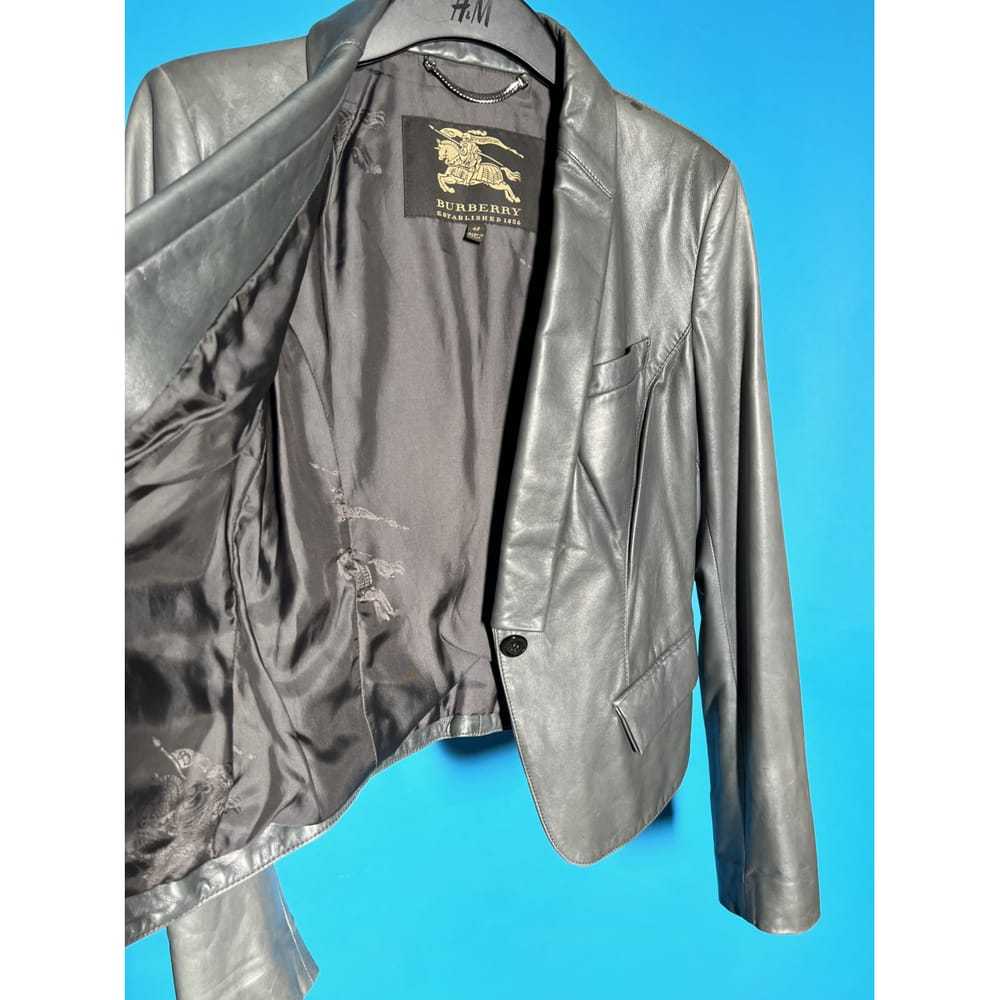 Burberry Leather blazer - image 11