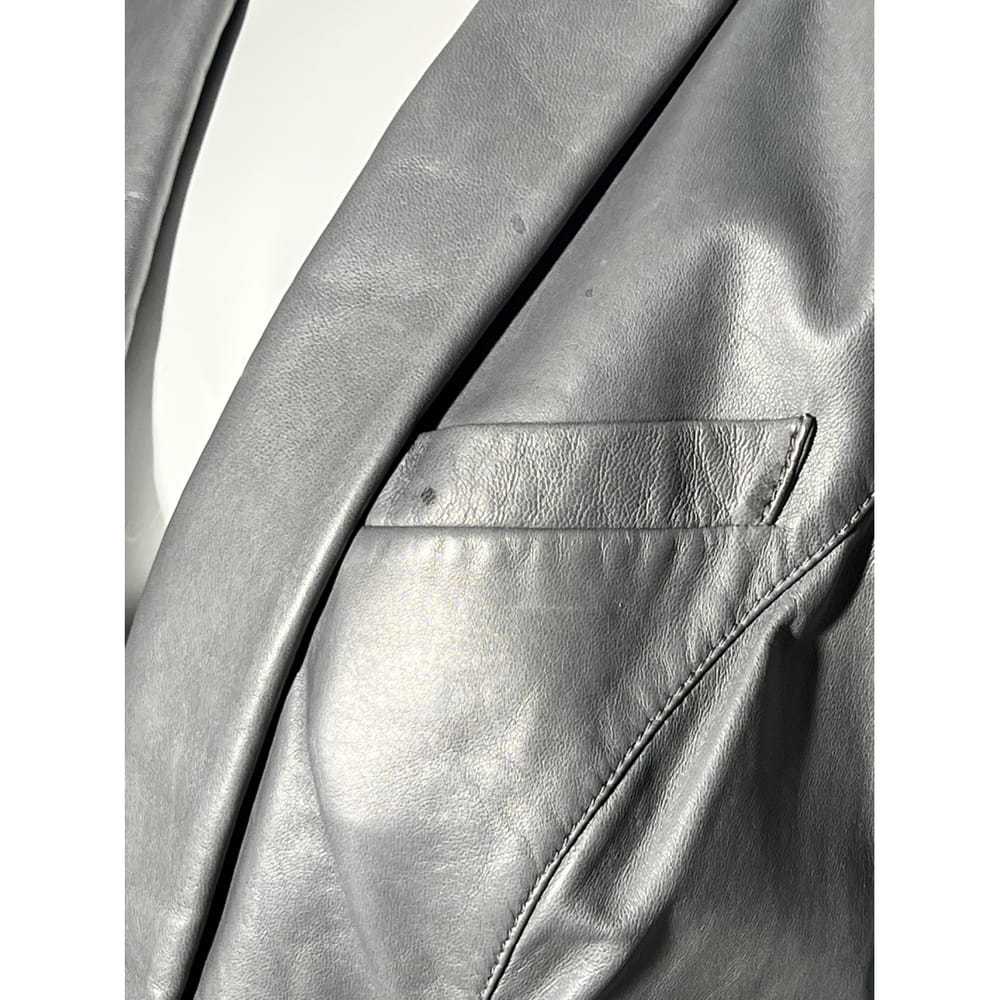 Burberry Leather blazer - image 9