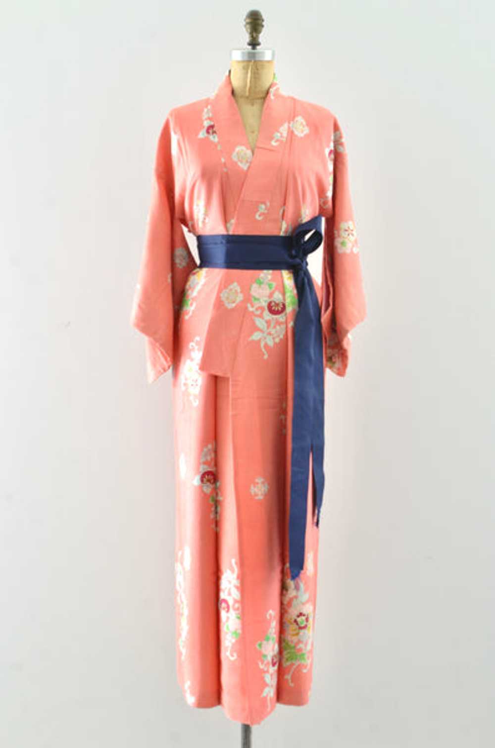 Peach Dezato Kimono - image 1