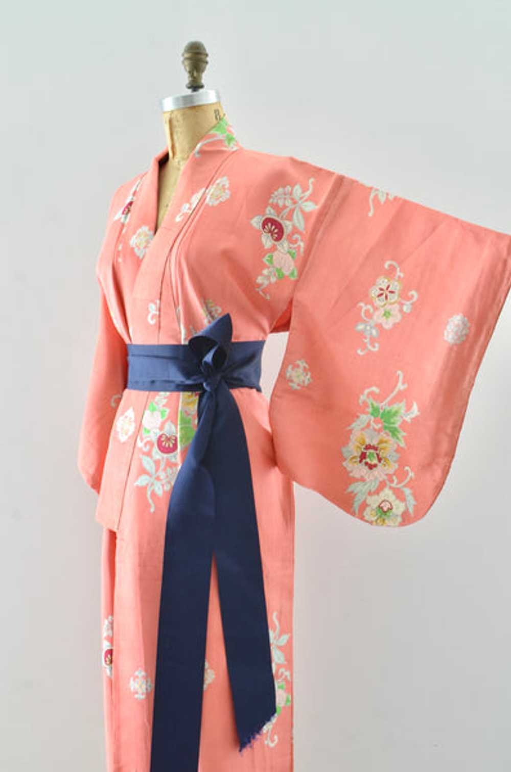 Peach Dezato Kimono - image 2