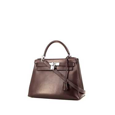 Hermès Kelly 28 cm handbag in brown Swift leather… - image 1