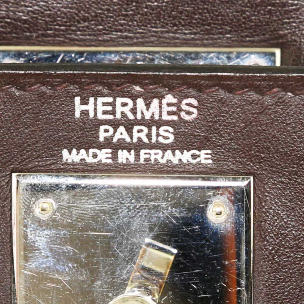 Hermès Kelly 28 cm handbag in brown Swift leather… - image 5