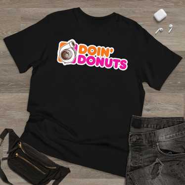 Doin' Donuts Vintage T Shirt Men Fashion 2022 Wom… - image 1