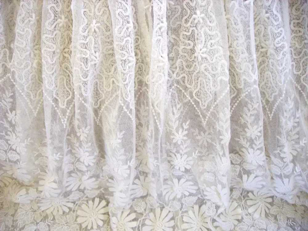 SALE  -Exquisite Vintage 1930s French Net Lace Ch… - image 11