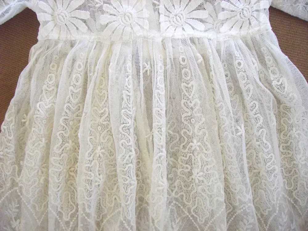 SALE  -Exquisite Vintage 1930s French Net Lace Ch… - image 3