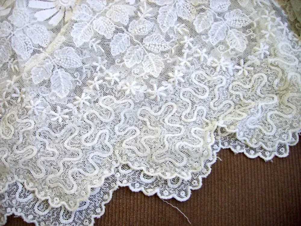 SALE  -Exquisite Vintage 1930s French Net Lace Ch… - image 5