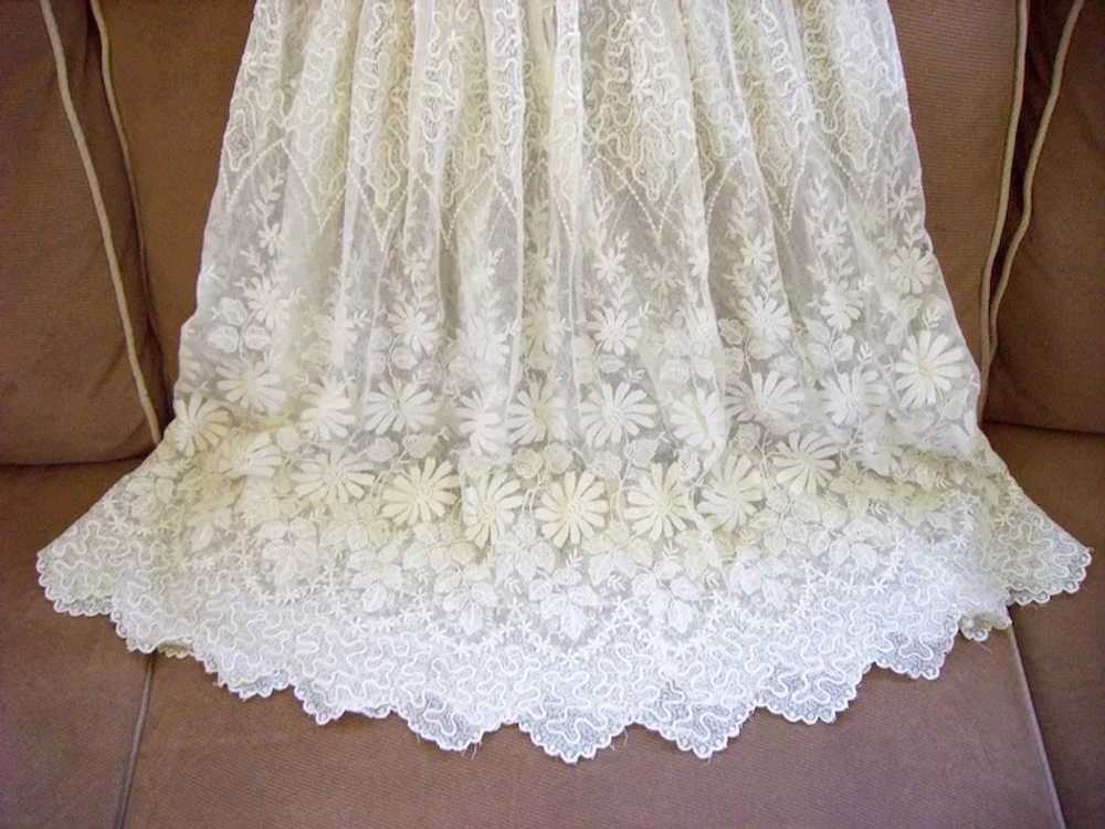 SALE  -Exquisite Vintage 1930s French Net Lace Ch… - image 6