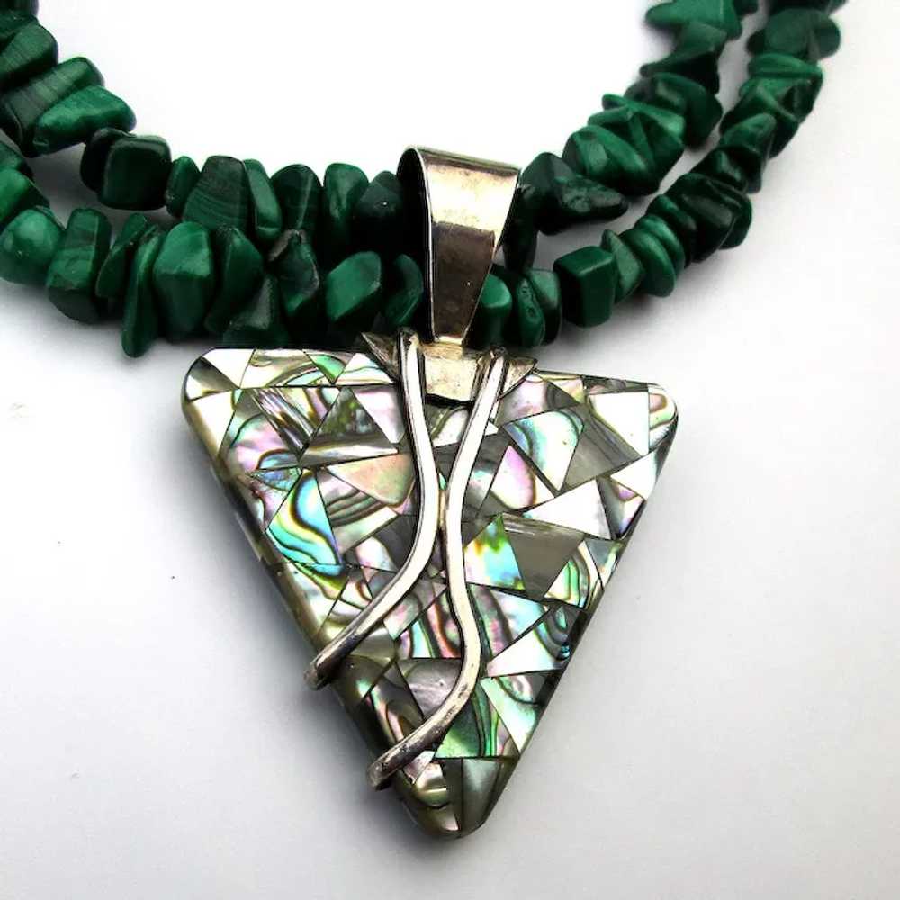 Desert Rose Trading Sterling Silver Malachite Nec… - image 5