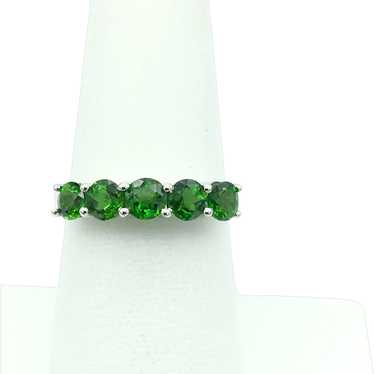 10K White Gold Chrome Diopside