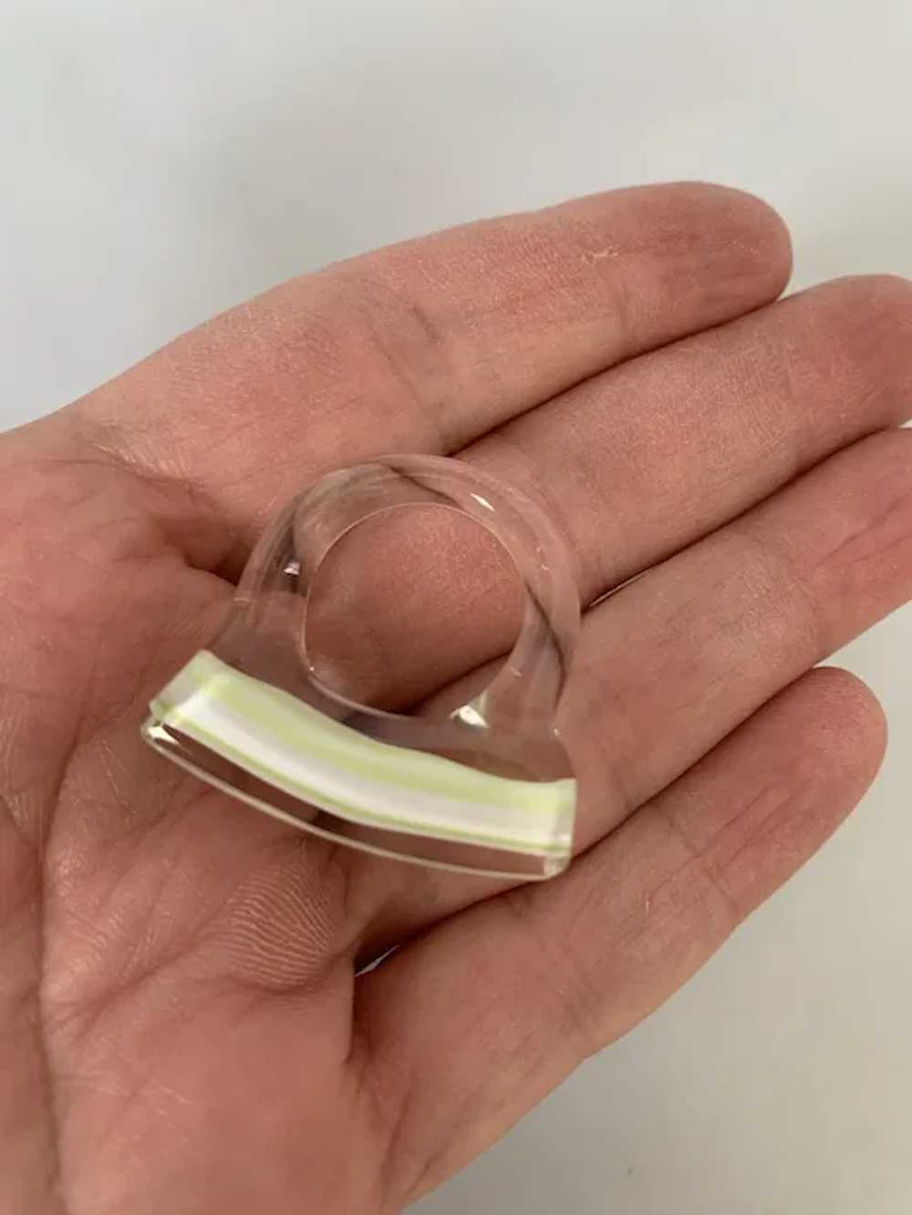 Solid Glass Ring - image 3