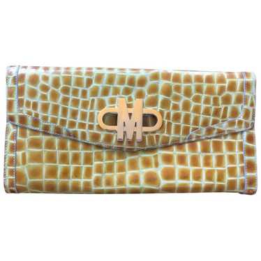 Moschino Patent leather clutch bag