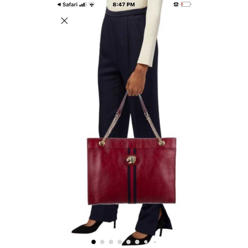 Gucci Rajah leather handbag - image 2
