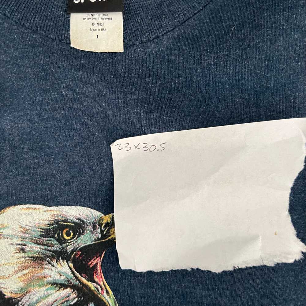 Vintage 90s Eagle Nature Wrap Around Print T-shirt - image 5