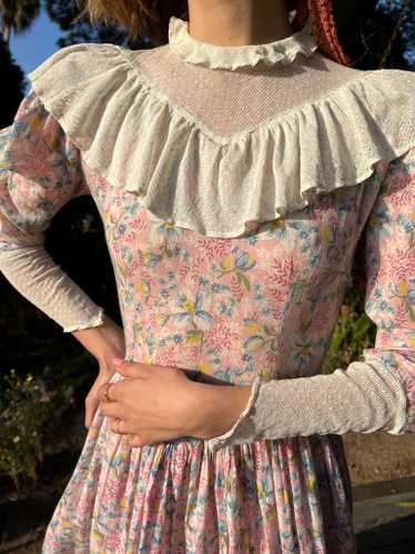 The Paloma Dress - Vintage 1930s vibrant cotton fl