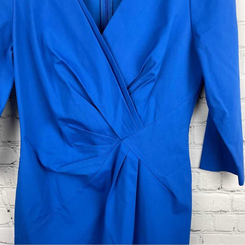 LAFAYETTE 148 Blue Cotton Blend Dress size 4 - image 3