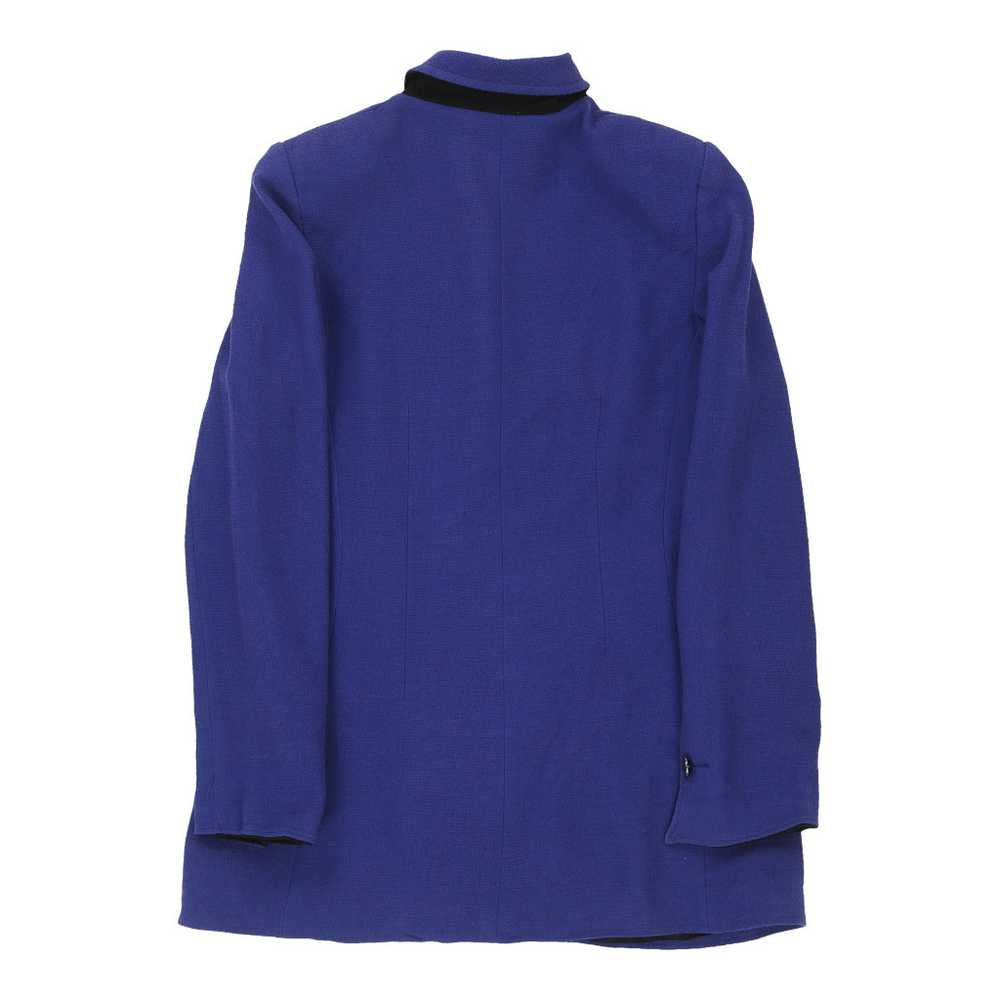 Ungaro Coat - Medium Blue Wool Blend - image 2